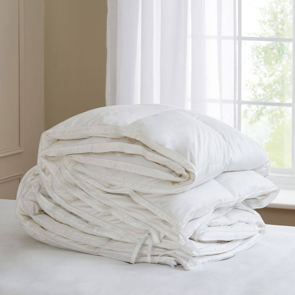 Hungarian Goose Down Duvet, Double, Feather & Black